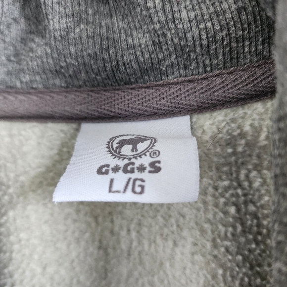 Men's G*G*S Moose Cardigan Buttonup Sweatshirt SZ Large Good Used Condition - Picture 4 of 7